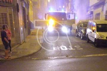 Desvalijan y prenden fuego a una moto en Los Llanos de Telde/TA.